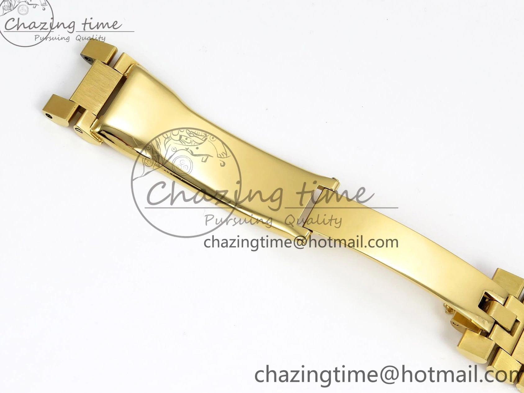 MiroTime 0121 WaterResistant Day Date 36 YG RAF 1:1 Best Edition Brown Oman Dial Diamonds Bezel on YG Bracelet A 1518